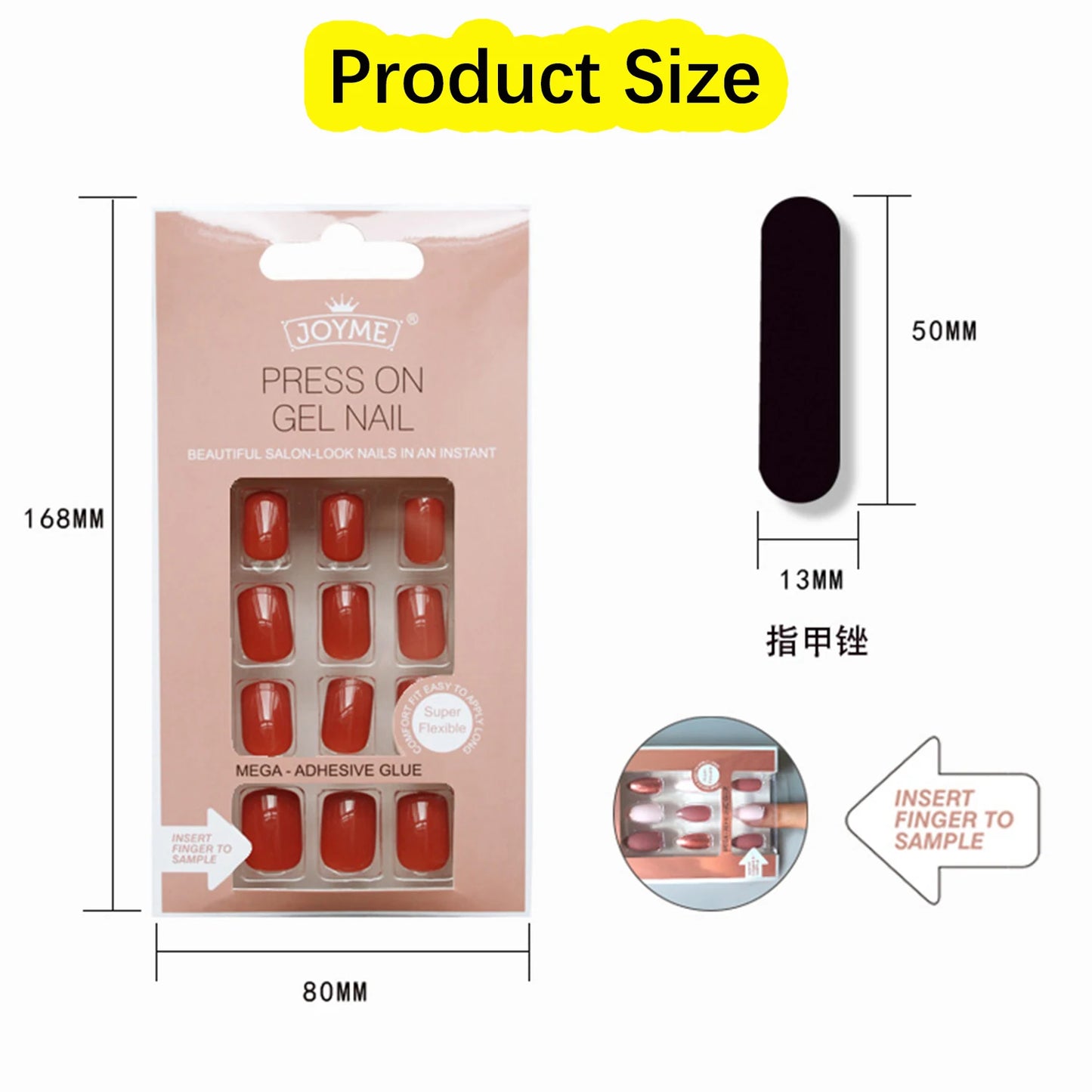20Styles Solid Color Square Head False Nail Tip Wearable Fake Nails Artificial Nail Tips Full Cover Press On Nails Manicure Tool