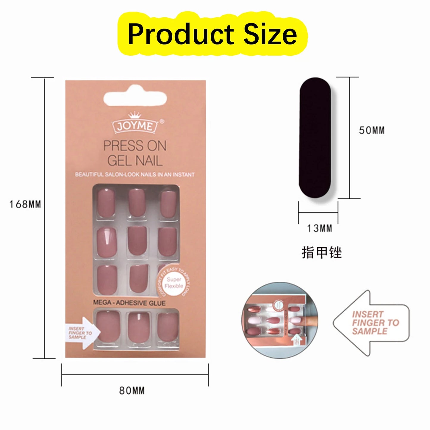 20Styles Solid Color Square Head False Nail Tip Wearable Fake Nails Artificial Nail Tips Full Cover Press On Nails Manicure Tool